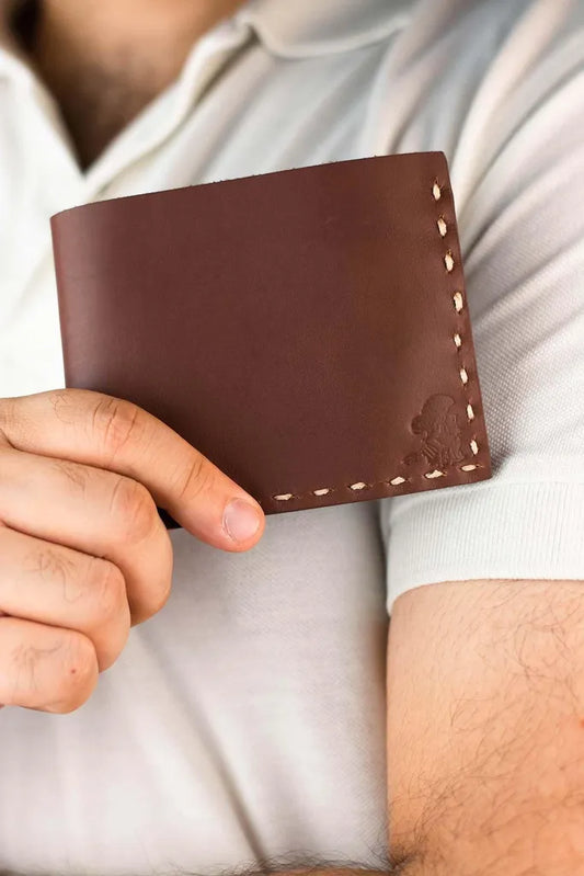 The Elegancia - Brown Leather Bi-Fold Wallet