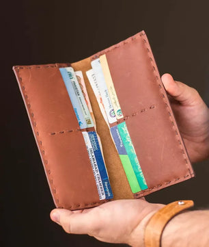 The Volonté – Brown Leather Long Wallet