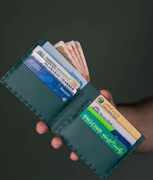 The Elegancia - Veg-Tan Croc Leather Bi-Fold Wallet