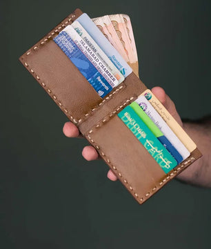 The Elegancia - Veg-Tan Croc Leather Bi-Fold Wallet