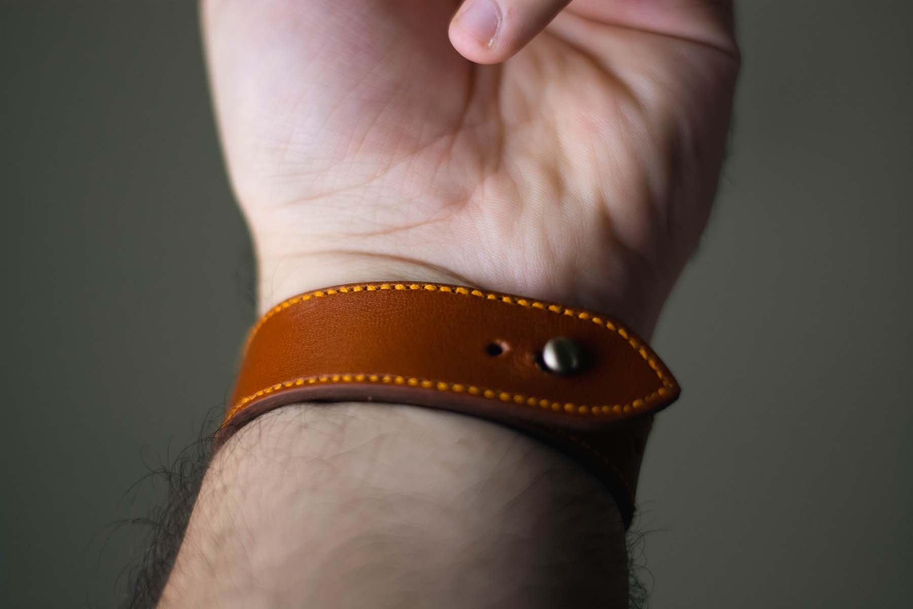 Tanned Apple Watch Strap - Pure Leather Strap