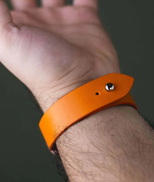 Orange Apple Watch Strap - Pure Leather Strap