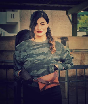 The Déesse - Hand Patina Crossbody Bag