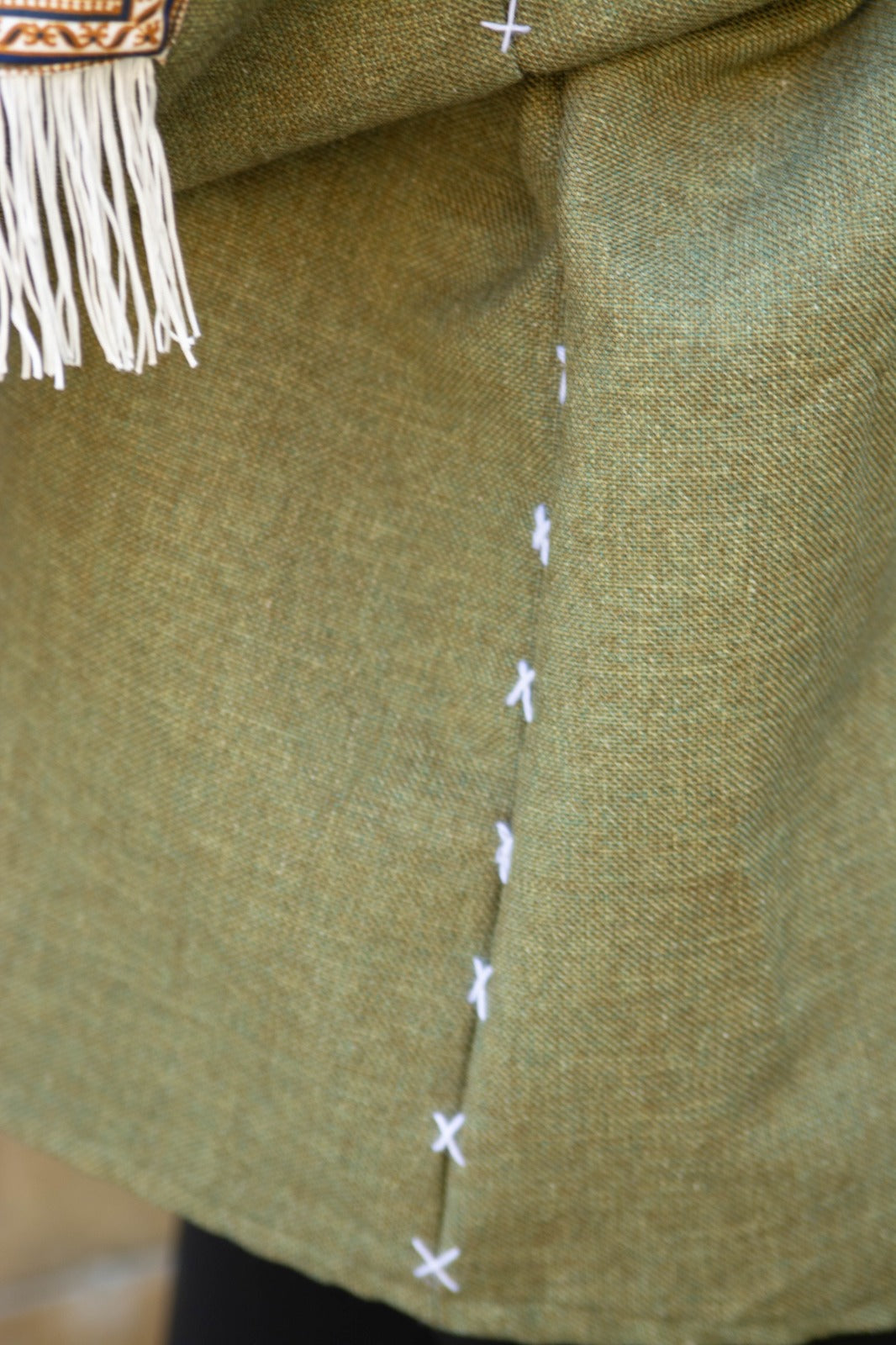 Olive Green | Handmade Premium Cardigan | Winter Wrap