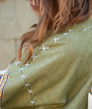 Olive Green | Handmade Premium Cardigan | Winter Wrap