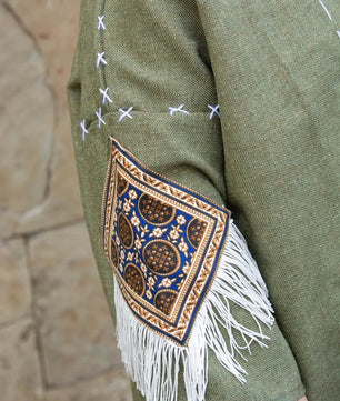 Olive Green | Handmade Premium Cardigan | Winter Wrap