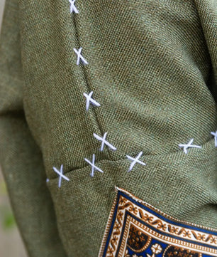Olive Green | Handmade Premium Cardigan | Winter Wrap