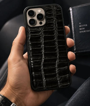 The Vero - Iphone 15 Pro Max Black Leather Case
