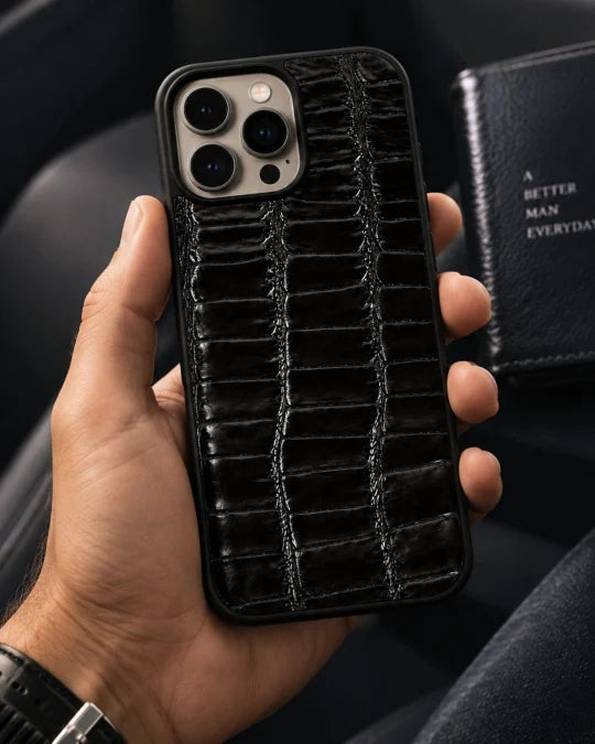 The Vero - Iphone 15 Pro Max Black Leather Case