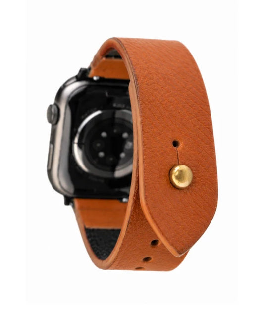Burnt Orange Apple Watch Strap - Pure Leather Strap