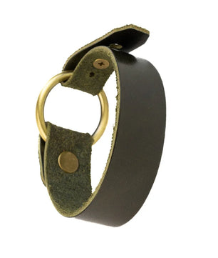 Ryker- Green Leather Bracelet (Unisex)