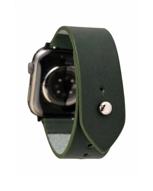 Emerald Green Apple Watch Strap - Pure Leather Strap