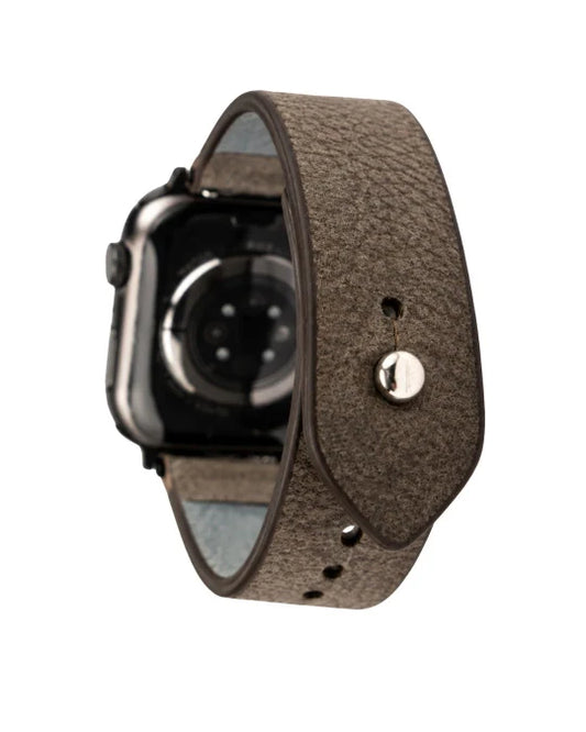 Dust Brown Apple Watch Strap - Pure Leather Strap