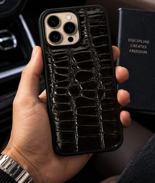 The Vero - Iphone 16 Pro Max Black Leather Case