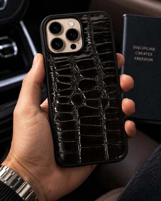 The Vero - Iphone 16 Pro Max Black Leather Case