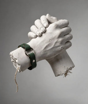Rizz - Emerald Green Leather Bracelet (Unisex)