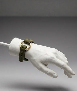 Ryker- Green Leather Bracelet (Unisex)