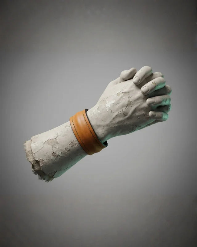 The Grit - Tan Brown - Kara Style Leather Bracelet / Leather Cuff