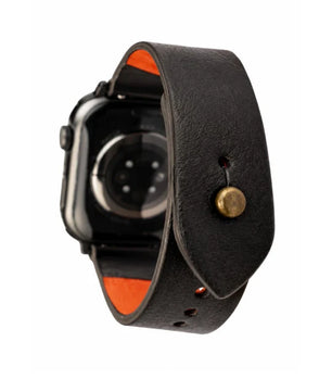 Black Apple Watch Strap - Pure Leather Strap