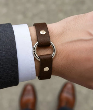 Rizz - Chocolate Brown Leather Bracelet (Unisex)