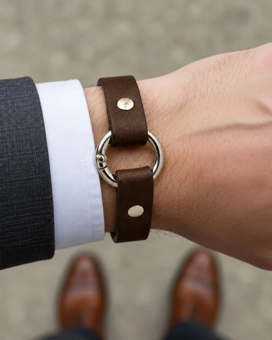 Rizz - Chocolate Brown Leather Bracelet (Unisex)