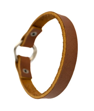 Rizz - Brown Leather Bracelet (Unisex)