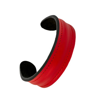 The Grit - Red - Kara Style Leather Bracelet / Leather Cuff