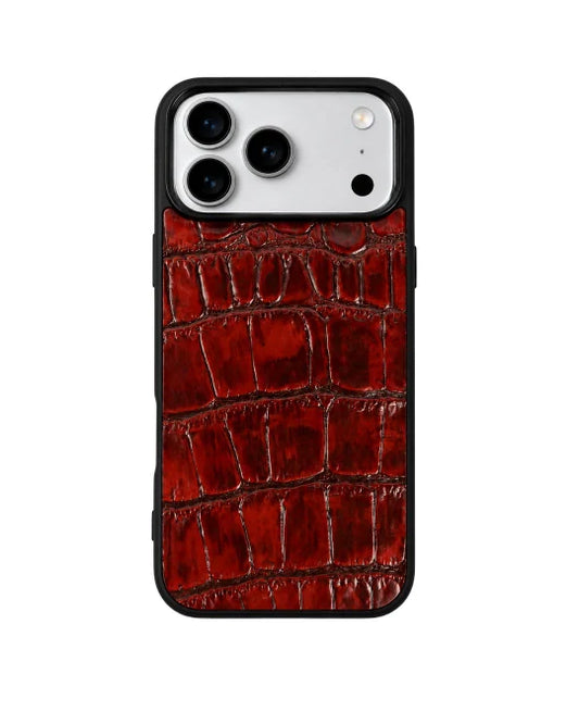 The Vero - Iphone 17 Pro Max Ox-Blood Leather Case