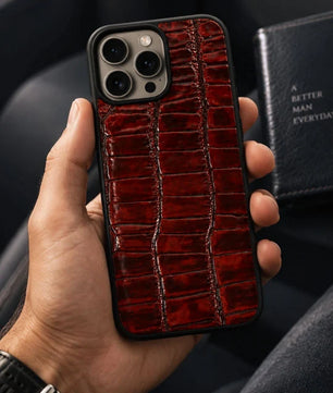 The Vero - Iphone 15 Pro Max Ox-Blood Leather Case