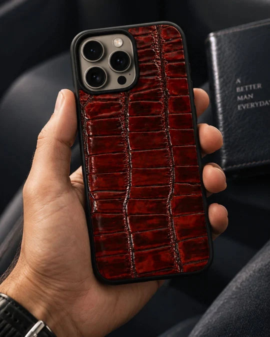 The Vero - Iphone 15 Pro Max Ox-Blood Leather Case