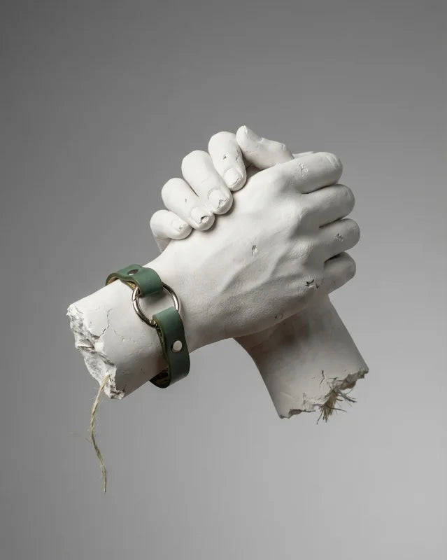 Rizz - Green Leather Bracelet (Unisex)