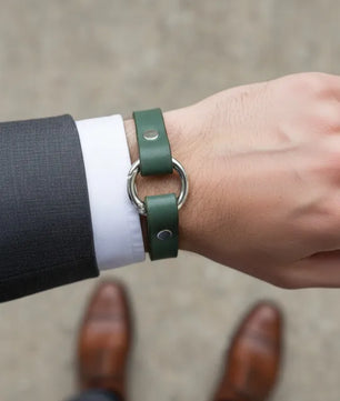 Rizz - Green Leather Bracelet (Unisex)