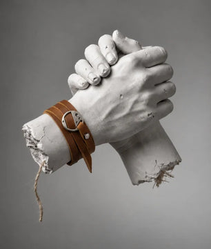 Orbit - Tan Brown Wrap-around Leather Bracelet