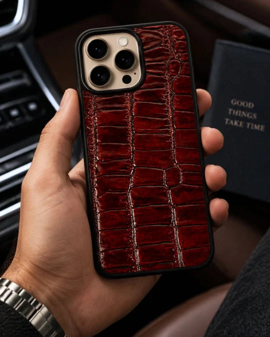 The Vero - Iphone 16 Pro Max Ox-Blood Leather Case