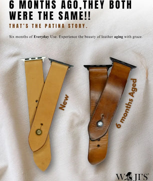 Veg Tanned Apple Watch Strap - Pure Leather Strap