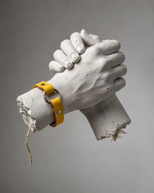 Rizz - Yellow Leather Bracelet (Unisex)