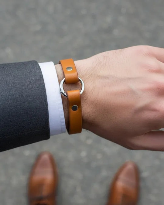 Rizz - Tan Leather Bracelet (Unisex)