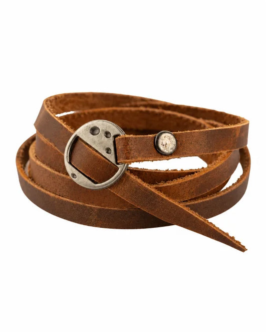 Orbit – Women’s Tan Brown Wrap-Around Leather Bracelet