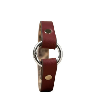 Rizz - Burgundy Leather Bracelet (Unisex)