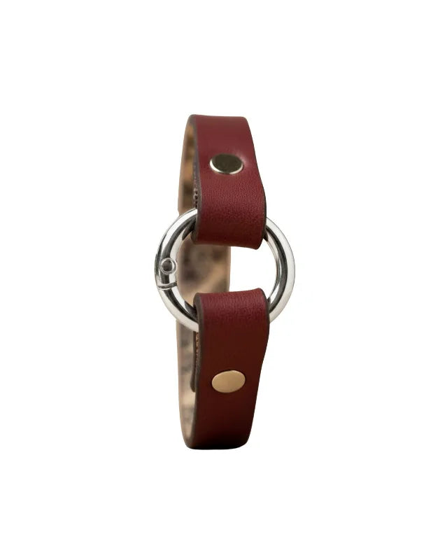Rizz - Burgundy Leather Bracelet (Unisex)