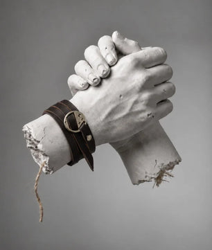 Orbit - Blackish Brown Wrap-around Leather Bracelet