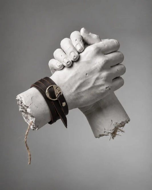 Orbit - Blackish Brown Wrap-around Leather Bracelet