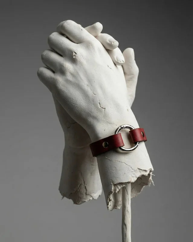Rizz - Burgundy Leather Bracelet (Unisex) – Waji's - Leather ...