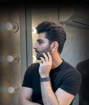 The Grit - Powdered Blue- Kara Style Leather Bracelet / Leather Cuff