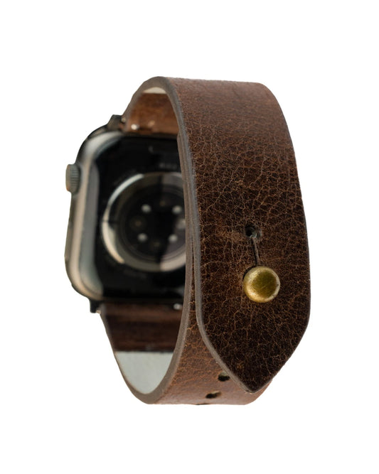 Vintage Brown Apple Watch Strap - Pure Leather Strap