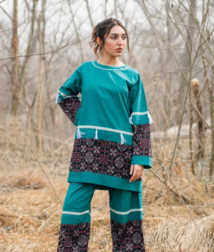 Amber - Teal Handmade Co-ord Set