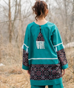 Amber - Teal Handmade Co-ord Set