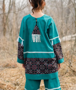 Amber - Teal Handmade Co-ord Set