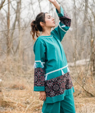 Amber - Teal Handmade Co-ord Set