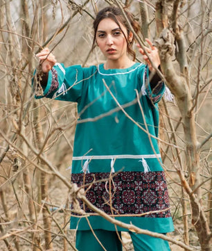 Amber - Teal Handmade Co-ord Set